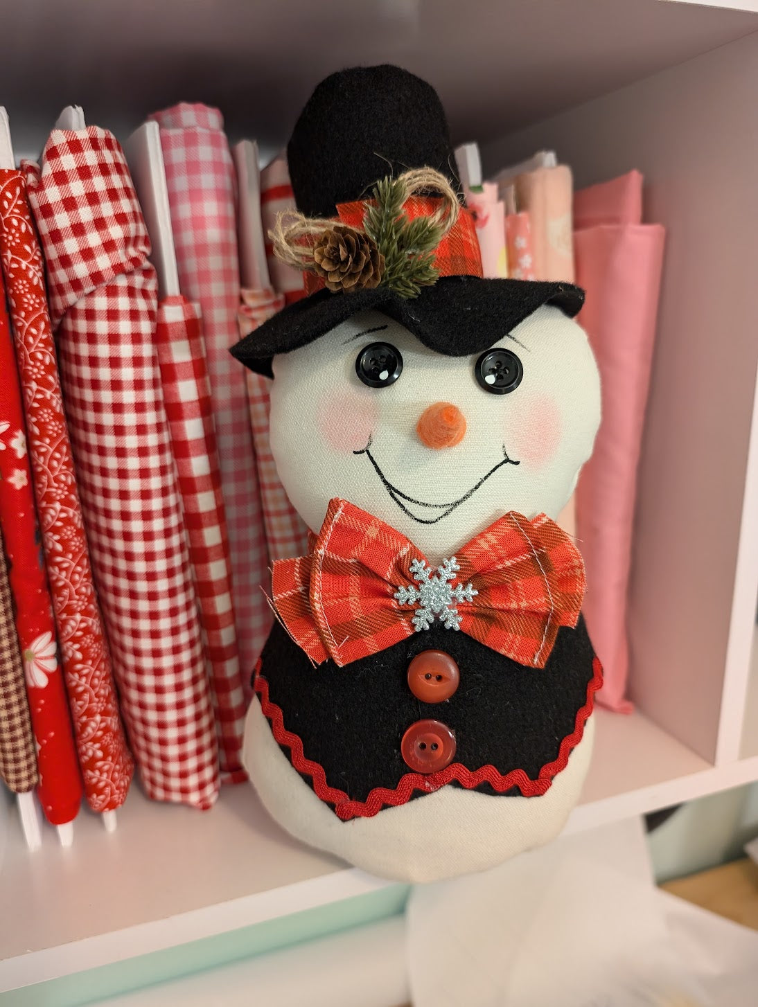 Snowman in a Black Top Hat