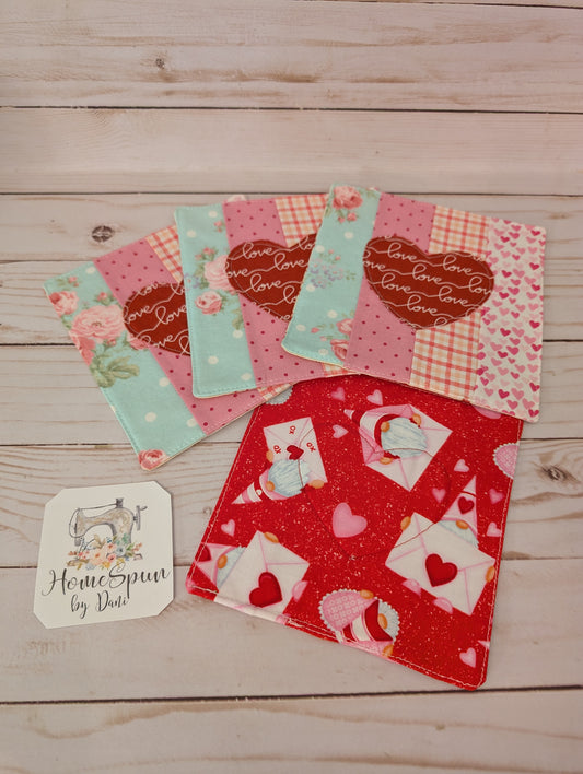 Love Letter Gnomes Reversible Valentine Coaster