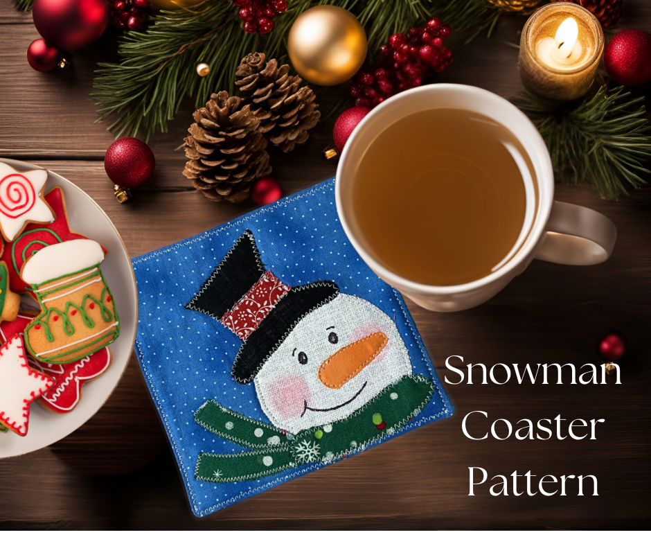 Snowman Coaster Pattern (Digital file only)