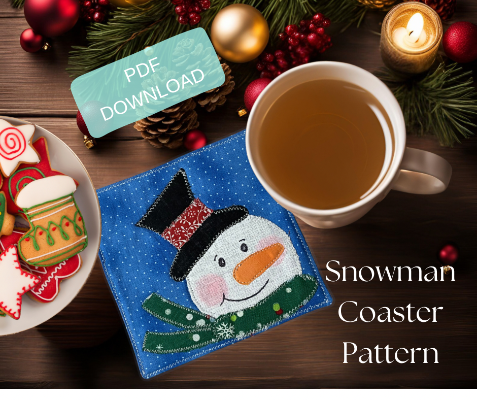 Snowman Coaster Pattern (Digital file only)