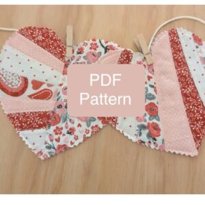 Scrappy Hearts Bunting Pattern
